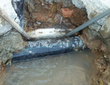 长海测漏水之水管漏水